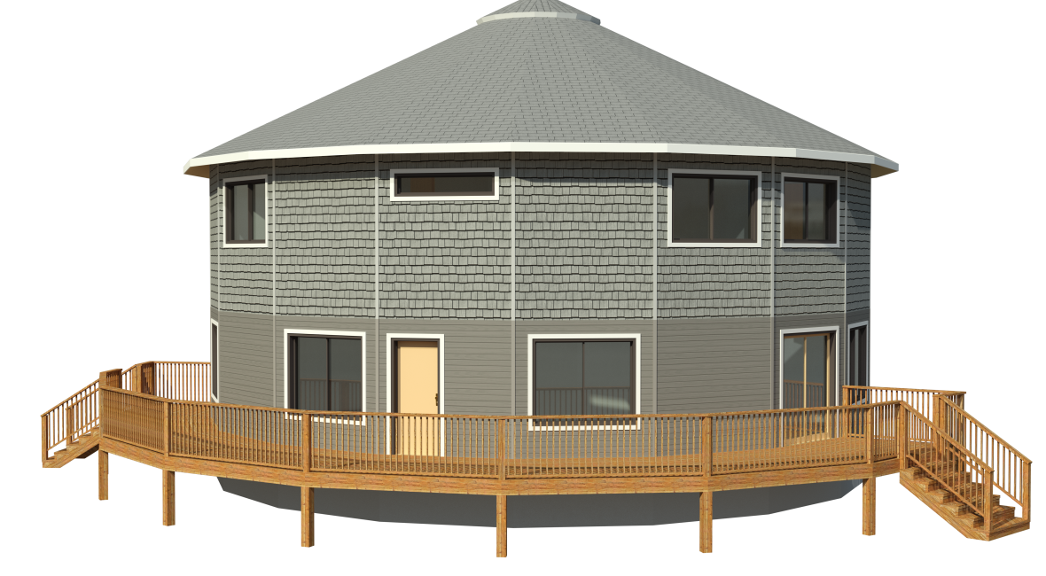 prefabricated circular deltec home