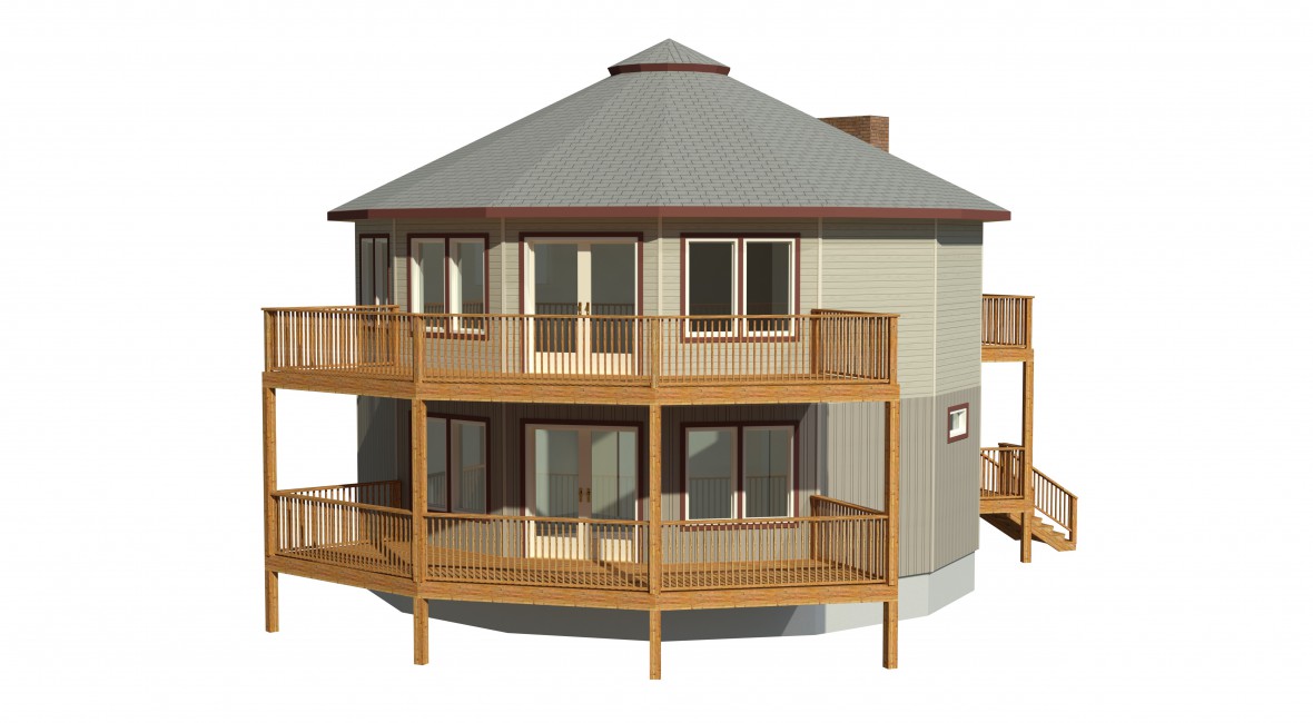 circular prefabricated deltec home