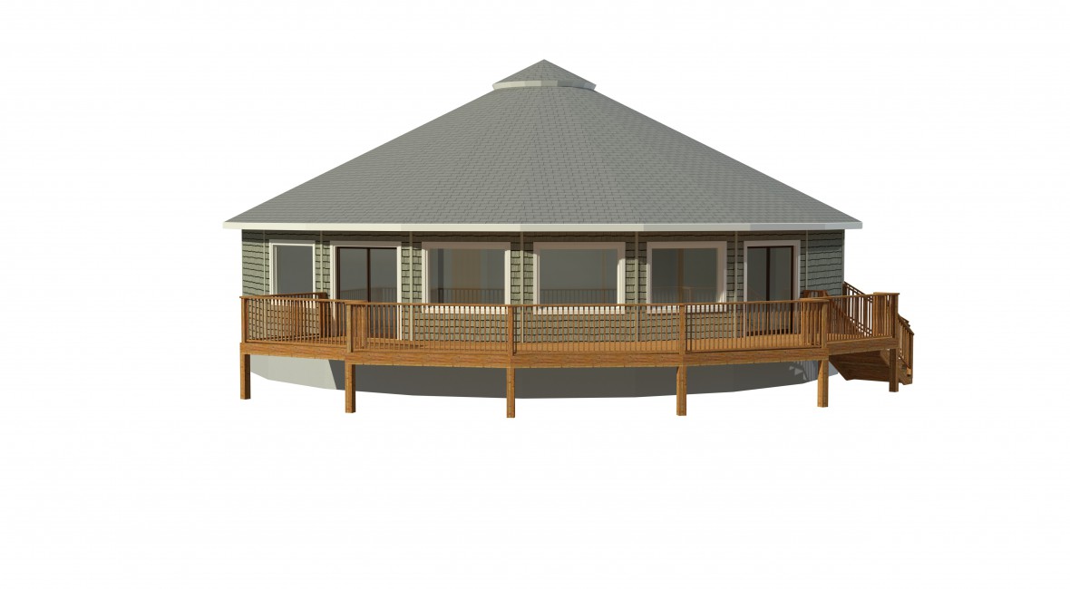 circular prefabricated deltec home