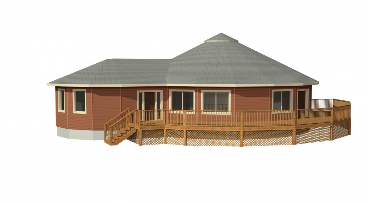 circular prefabricated deltec home